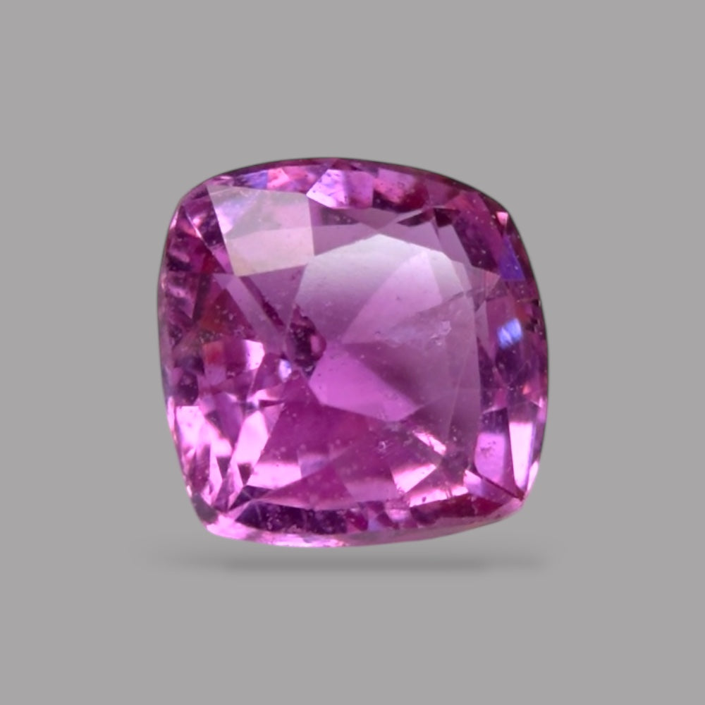 Cushion Cut Shape in Pink Sapphire Gemstone 0.74 Carats & 4.8 mm Size