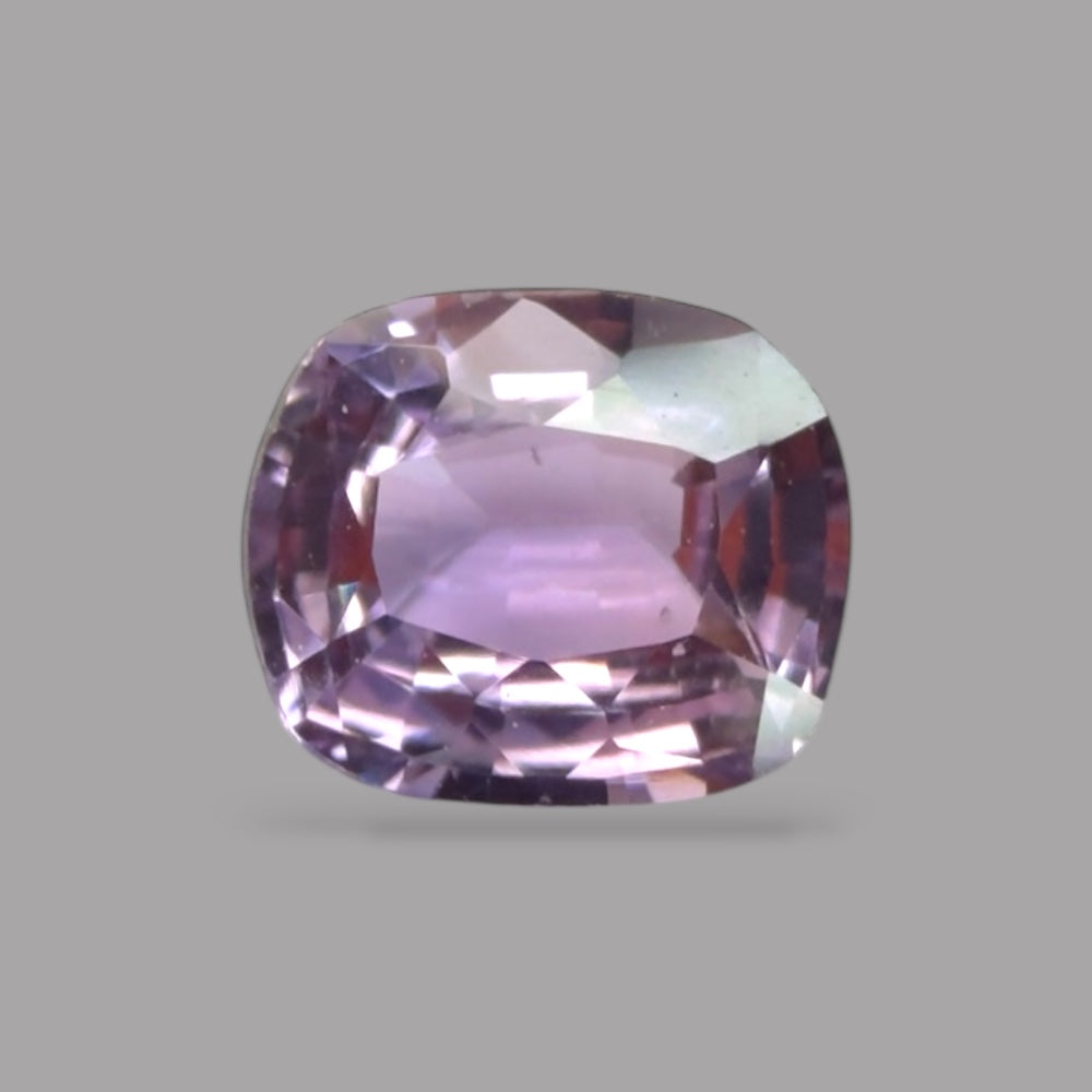 Cushion Cut Shape in Purple Sapphire Gemstone 0.81 Carats & 5.9 x 5 mm Size