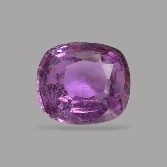 Cushion Cut Shape in Pink Sapphire Gemstone 1.27 Carats & 6.6 x 5.8 mm Size