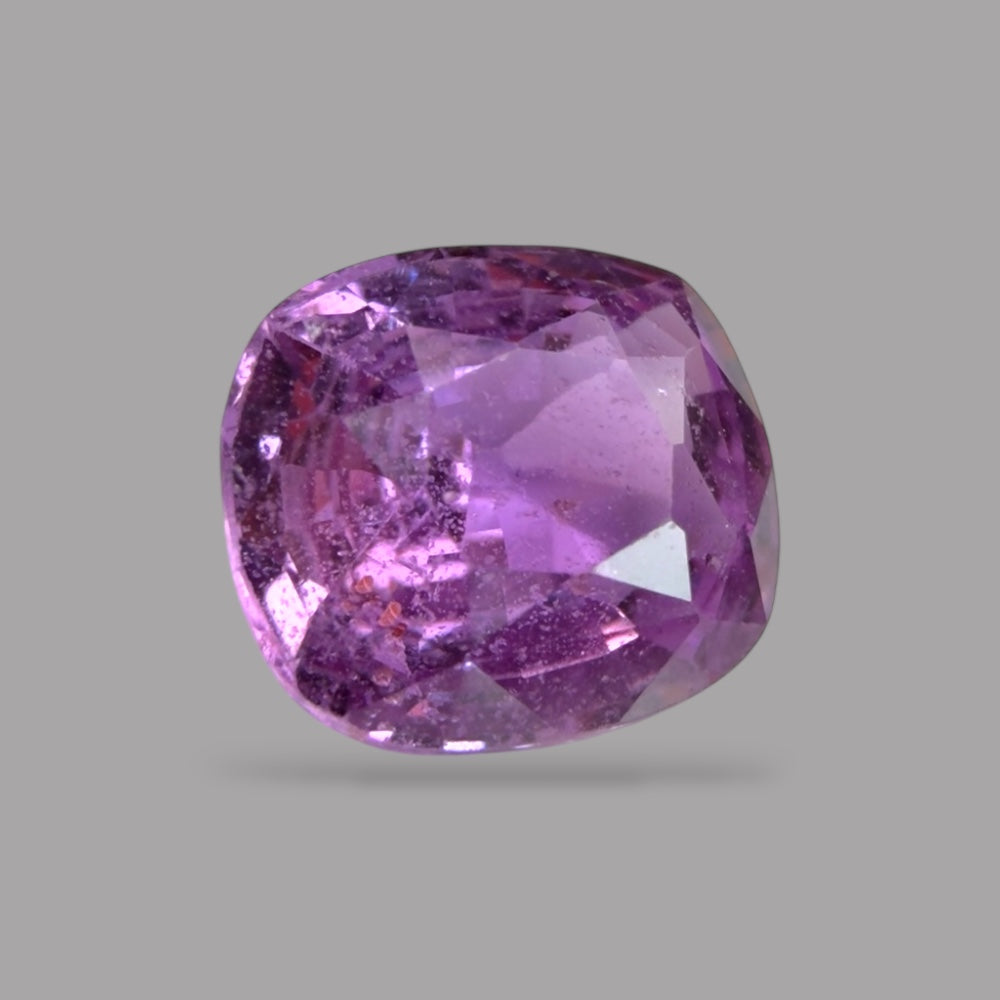 Cushion Cut Shape in Pink Sapphire Gemstone 1.27 Carats & 6.6 x 5.8 mm Size