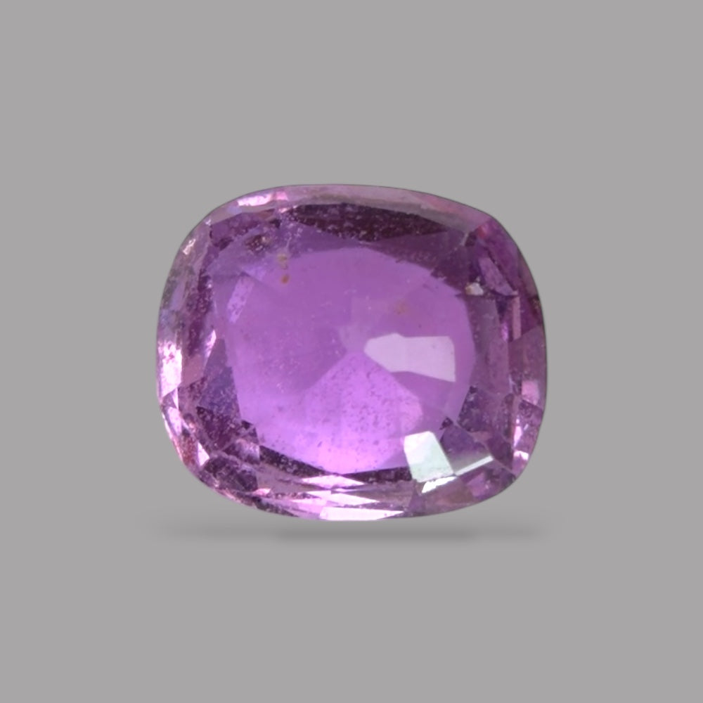 Cushion Cut Shape in Pink Sapphire Gemstone 1.27 Carats & 6.6 x 5.8 mm Size