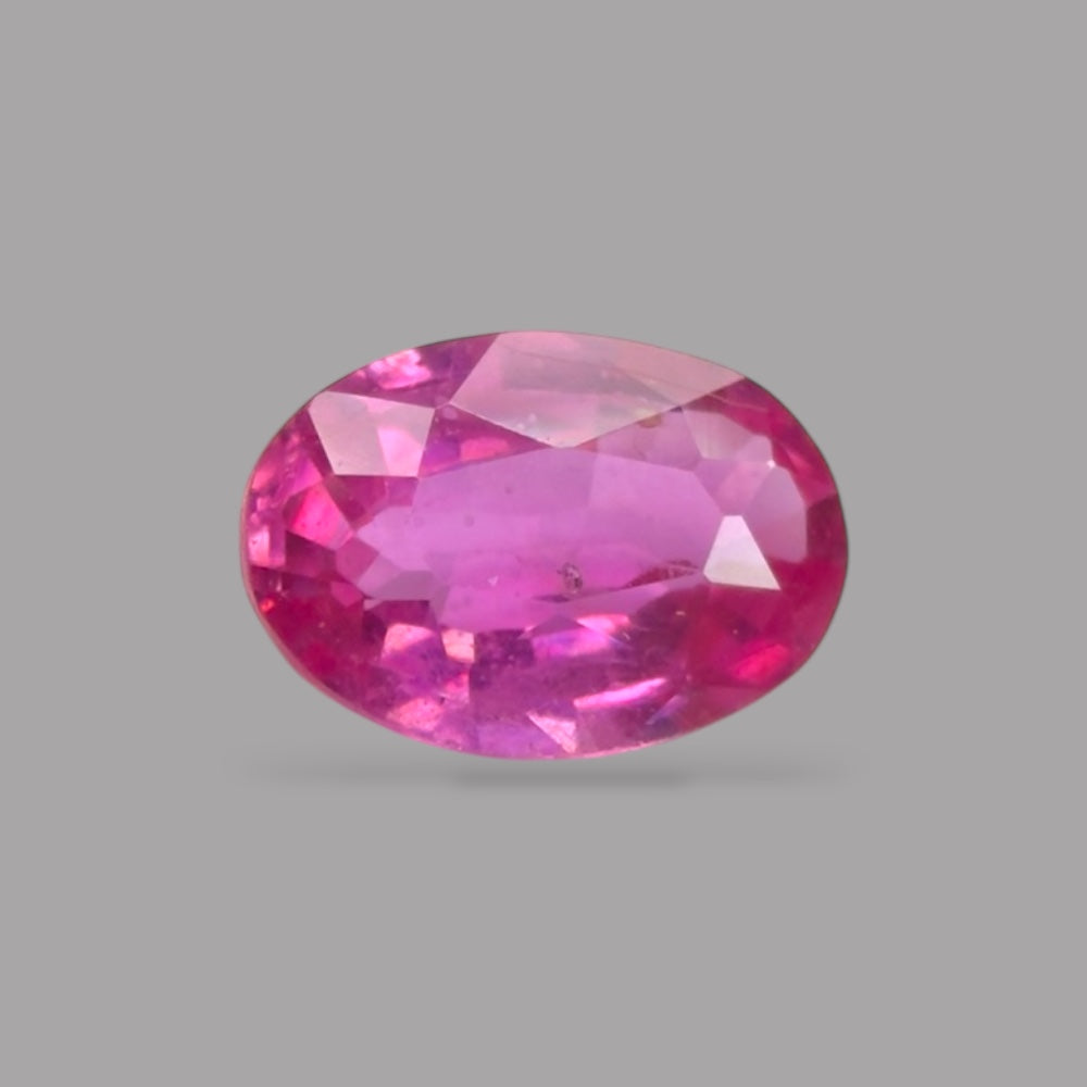 Oval Shape in Pink Sapphire Gemstone 0.54 Carats & 6 x 4.1 mm Size