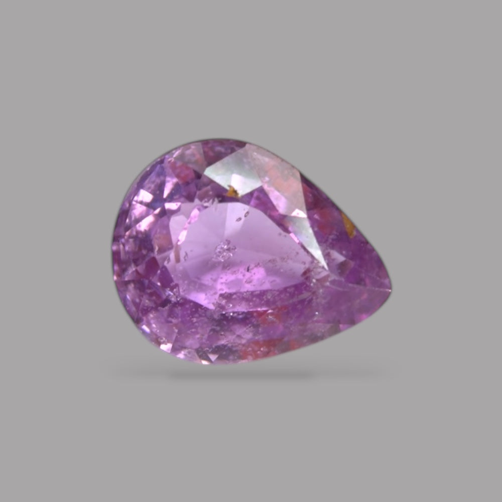 Pear Shape in Pink Sapphire Gemstone 0.82 Carats & 6.5 x 5.1 mm Size