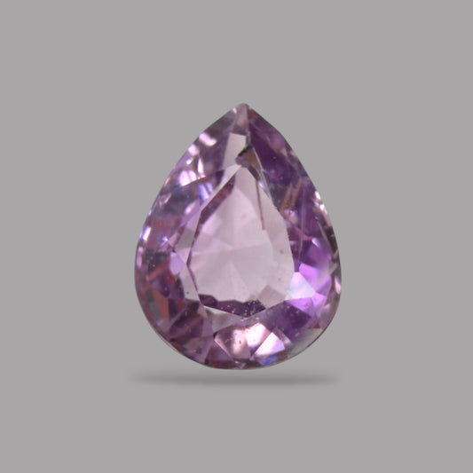Pear Shape in Purple Sapphire Gemstone 0.66 Carats & 6.2 x 4.7 mm Size
