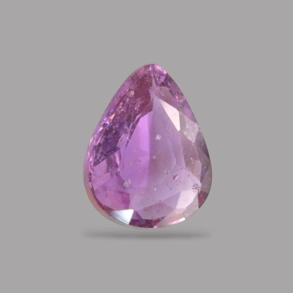 Pear Shape in Pink Sapphire Gemstone 0.78 Carats & 6.7 x 5.2 mm Size