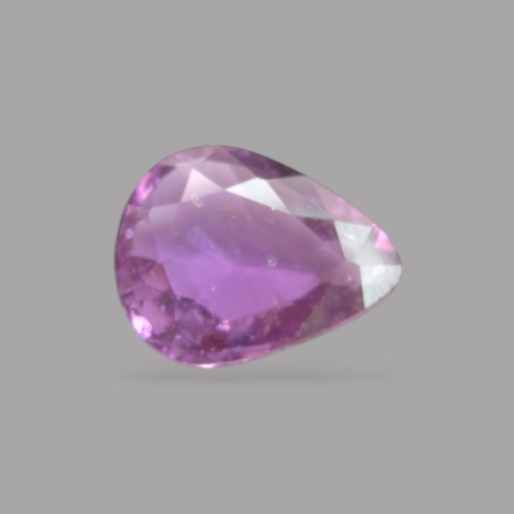 Pear Shape in Pink Sapphire Gemstone 0.78 Carats & 6.7 x 5.2 mm Size
