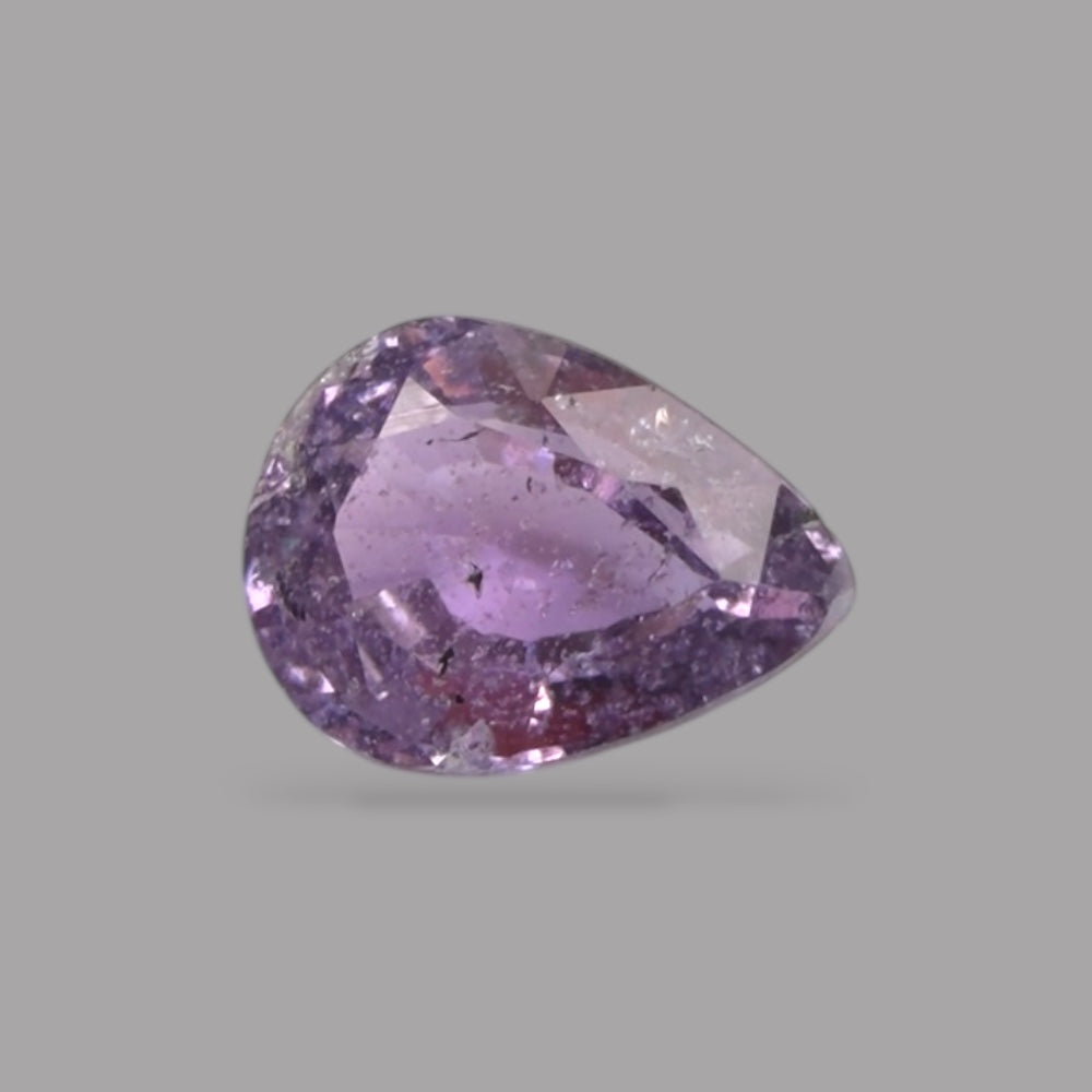 Pear Shape in Purple Sapphire Gemstone 0.79 Carats & 6.6 x 4.9 mm Size
