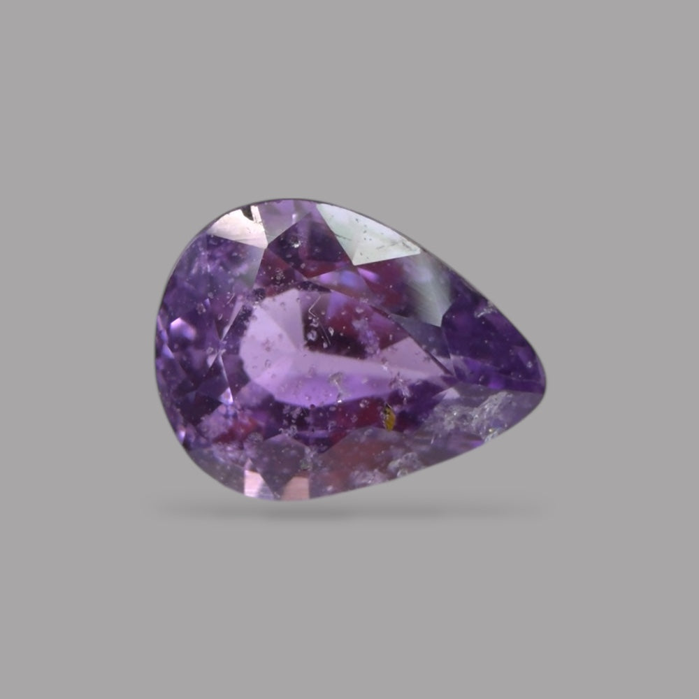 Pear Shape in Purple Sapphire Gemstone 0.87 Carats & 6.8 x 5.2 mm Size