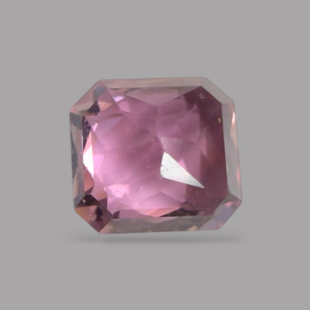 Emerald Cut Shape in Pink Sapphire Gemstone 0.66 Carats & 4.9 x 4.5 mm Size