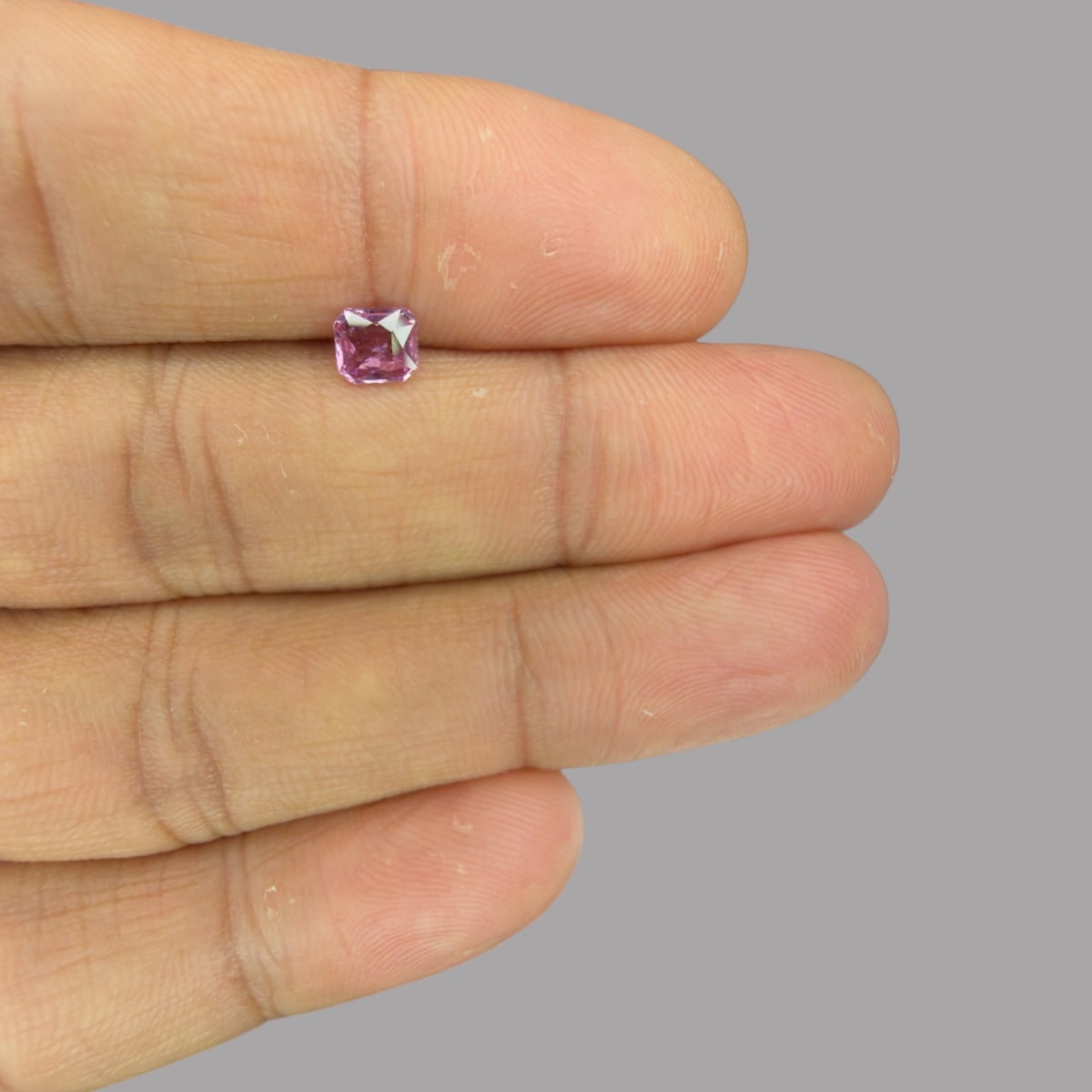 Emerald Cut Shape in Pink Sapphire Gemstone 0.62 Carats & 5.3 x 4.7 mm Size