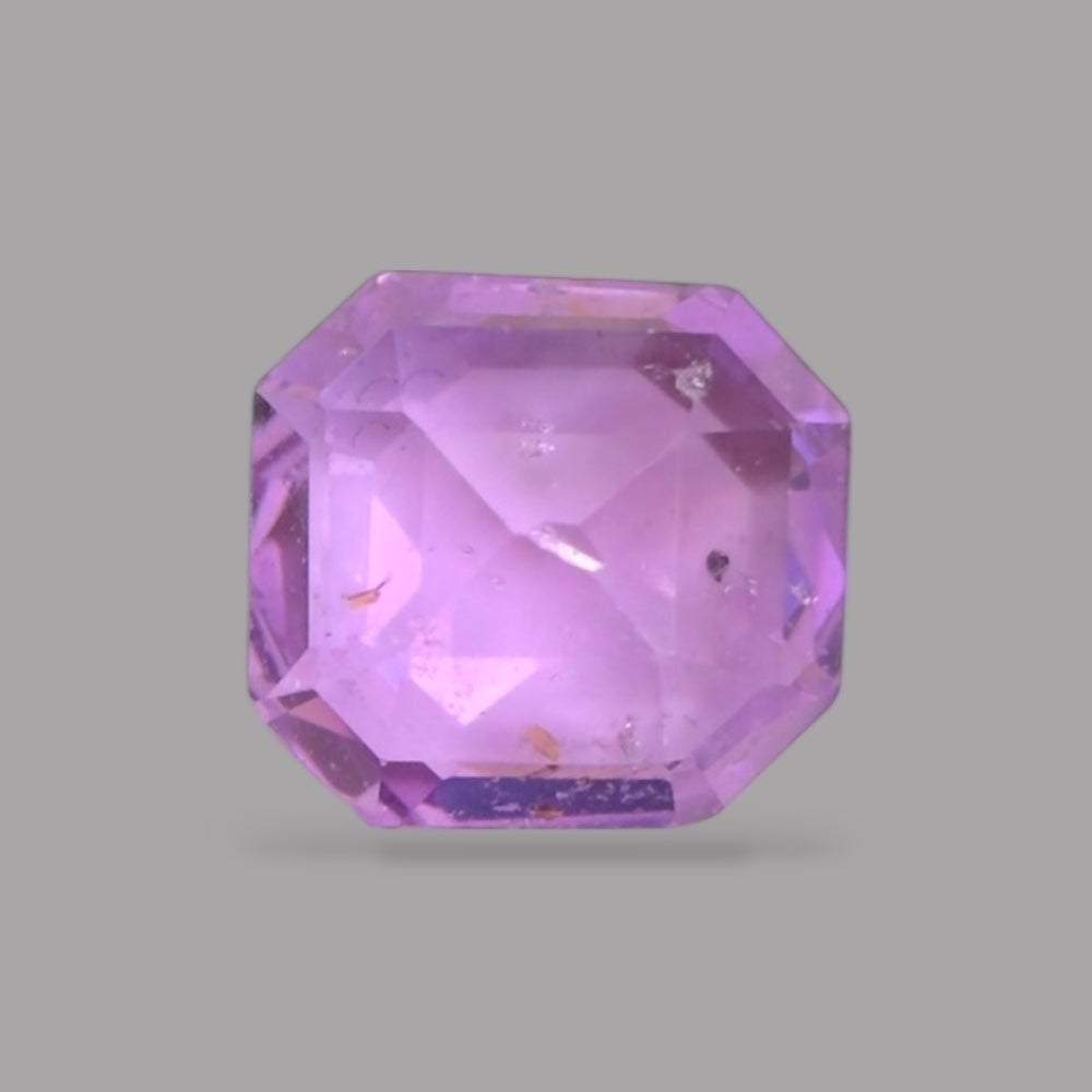 Emerald Cut Shape in Purple Sapphire Gemstone 0.66 Carats & 5.6 x 5.2 mm Size