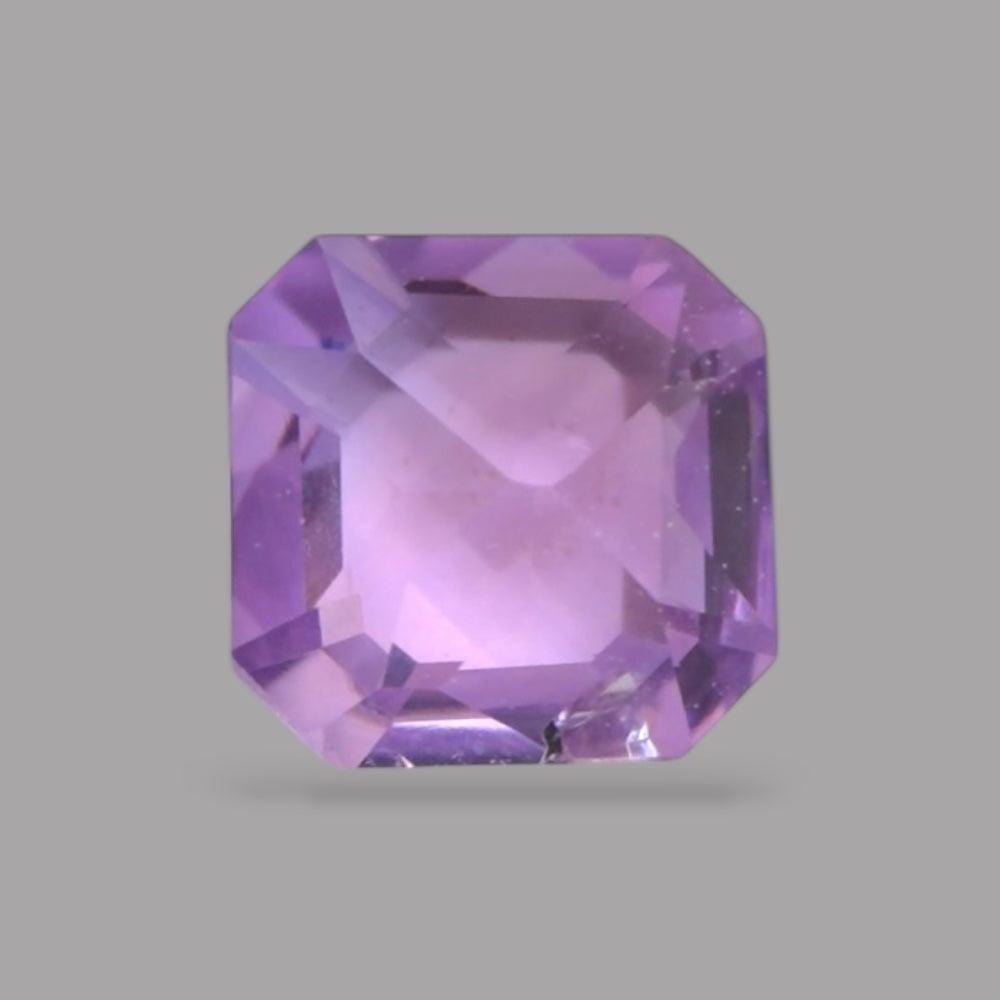 Emerald Cut Shape in Purple Sapphire Gemstone 0.48 Carats & 4.6 x 4.5 mm Size