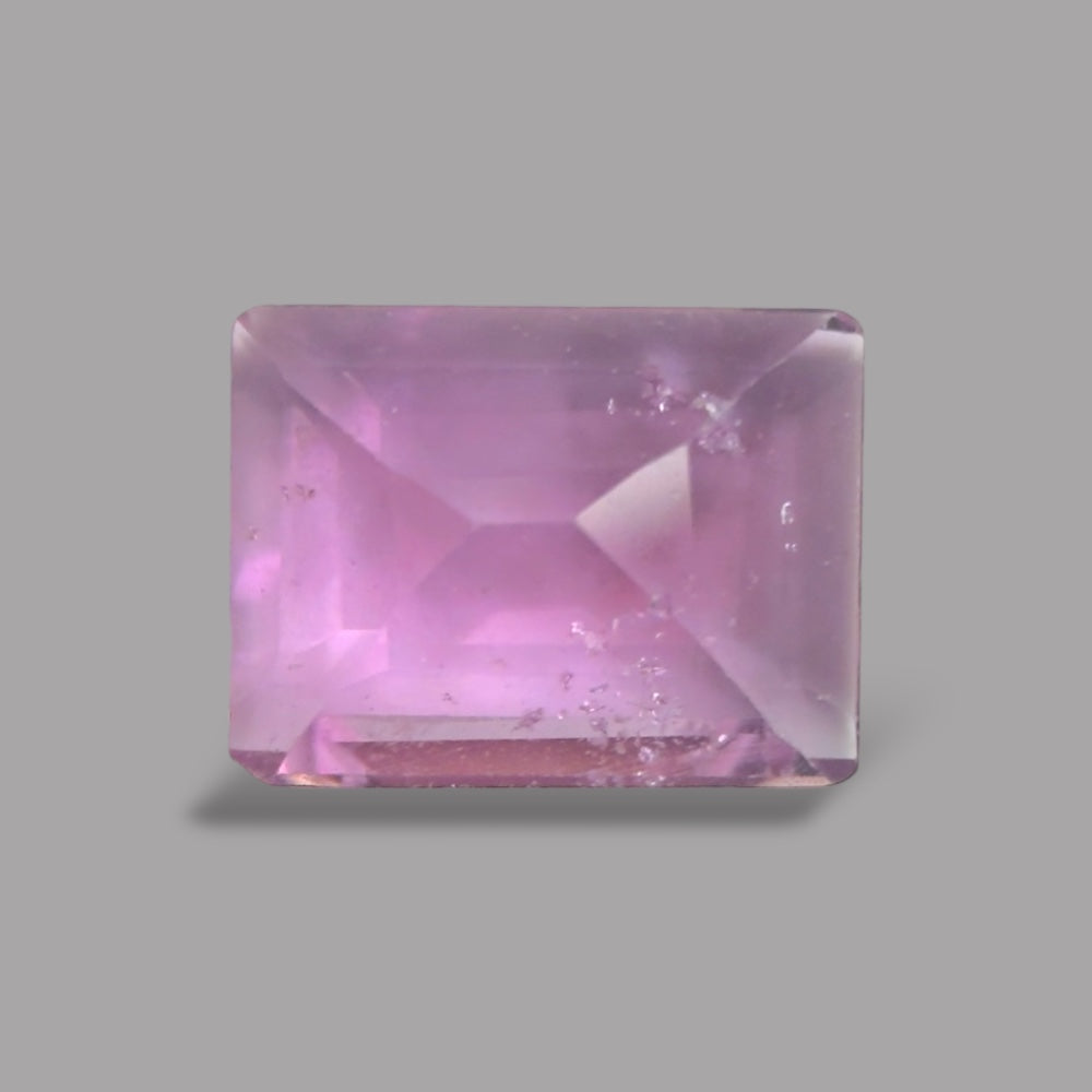 Emerald Cut Shape in Pink Sapphire Gemstone 0.64 Carats & 5.8 x 4.5 mm Size