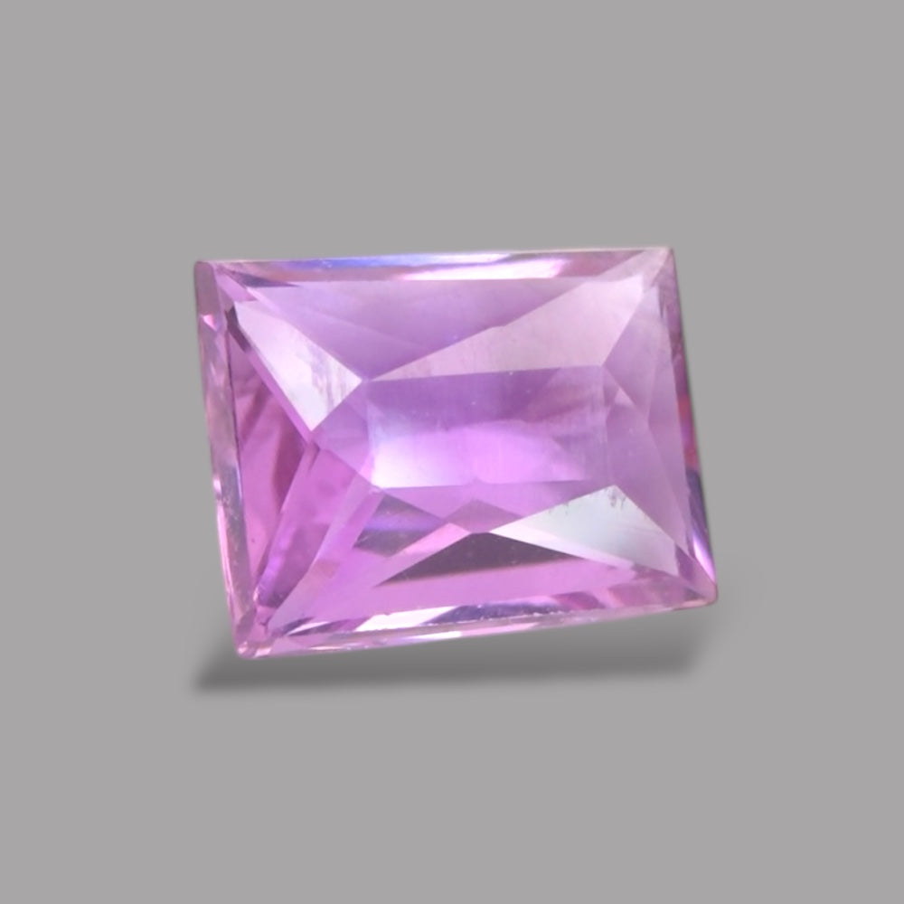 Emerald Cut Shape in Pink Sapphire Gemstone 0.46 Carats & 5.5 x 4.2 mm Size
