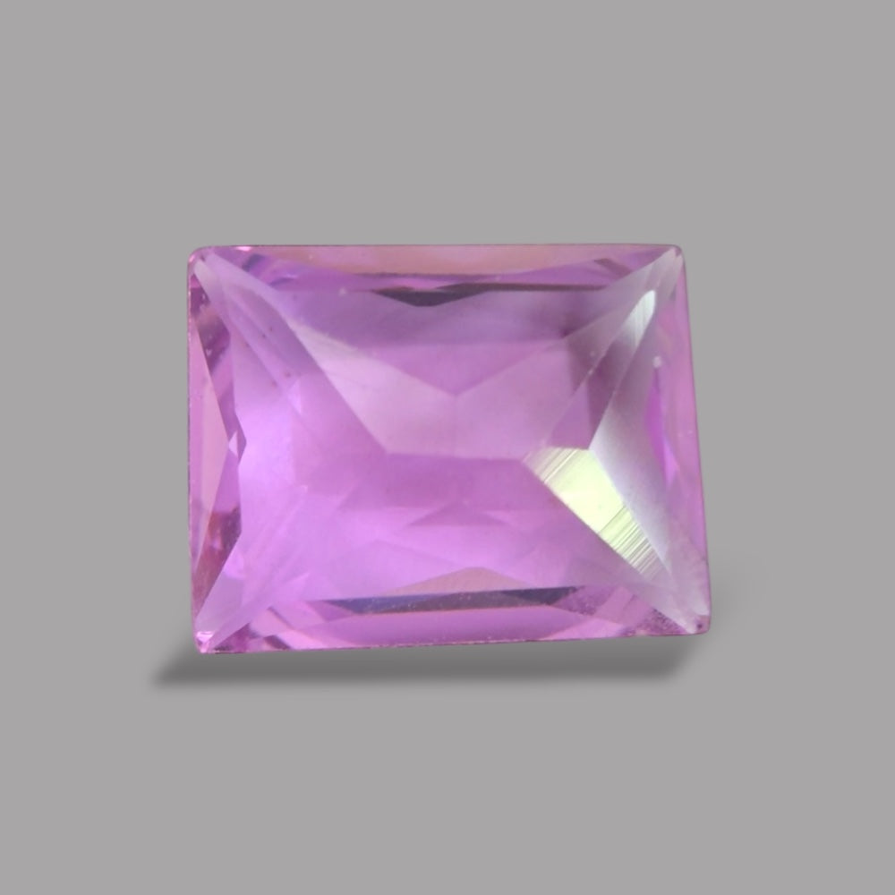 Emerald Cut Shape in Pink Sapphire Gemstone 0.46 Carats & 5.5 x 4.2 mm Size