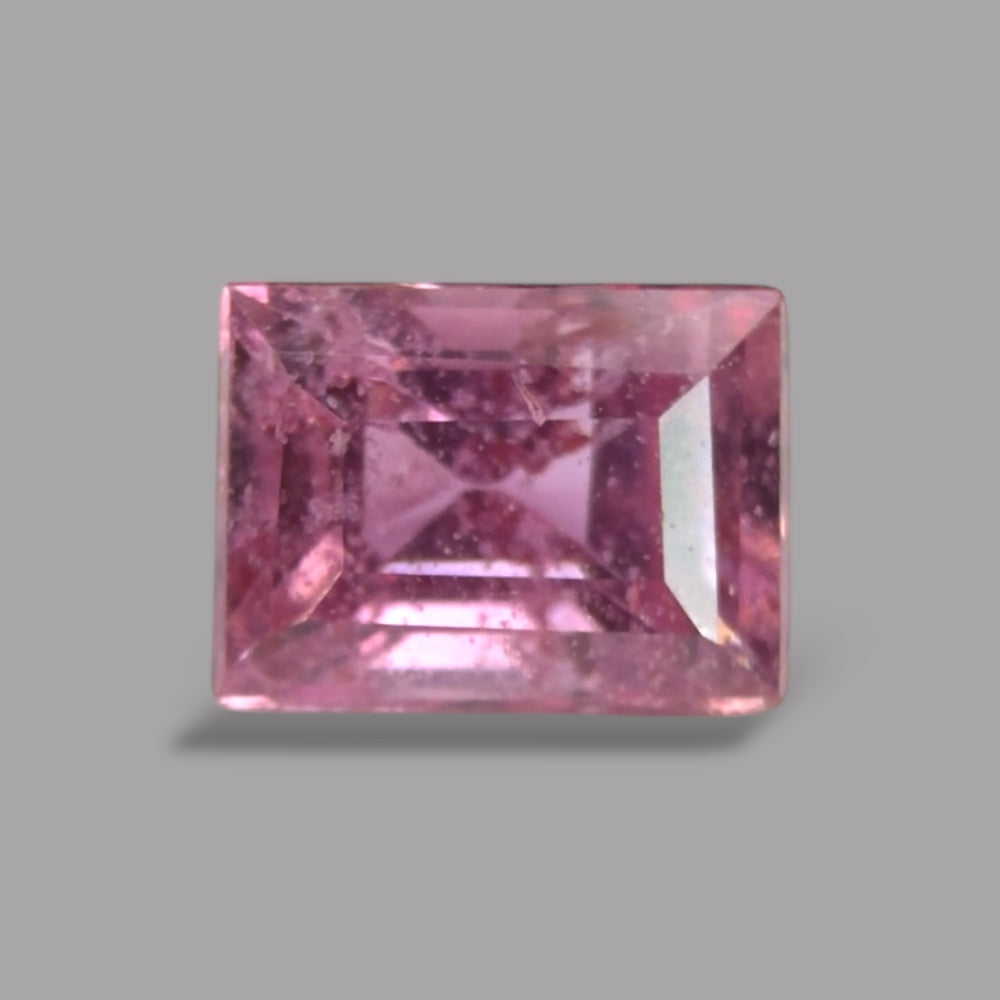 Emerald Cut Shape in Pink Sapphire Gemstone 0.59 Carats & 5.2 x 3.8 mm Size