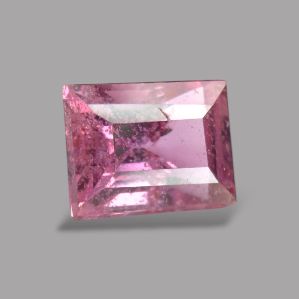 Emerald Cut Shape in Pink Sapphire Gemstone 0.59 Carats & 5.2 x 3.8 mm Size