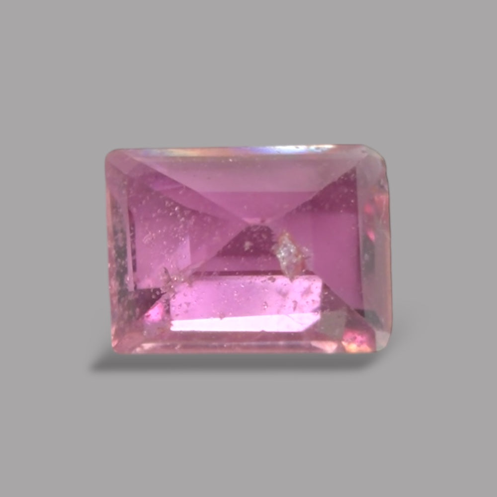 Emerald Cut Shape in Pink Sapphire Gemstone 0.59 Carats & 5.2 x 3.8 mm Size