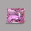 Emerald Cut Shape in Pink Sapphire Gemstone 0.66 Carats & 5.4 x 4.5 mm Size