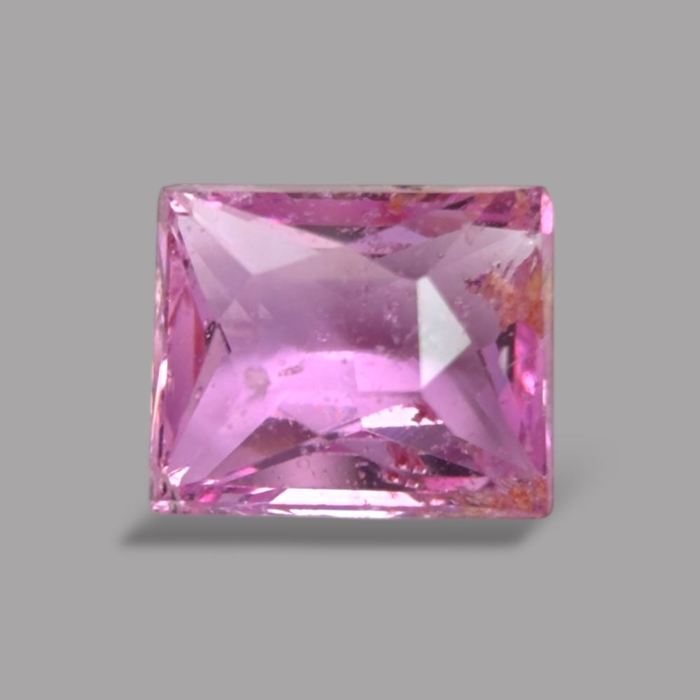 Emerald Cut Shape in Pink Sapphire Gemstone 0.66 Carats & 5.4 x 4.5 mm Size