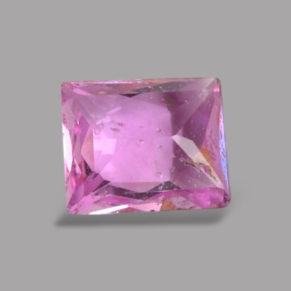 Emerald Cut Shape in Pink Sapphire Gemstone 0.66 Carats & 5.4 x 4.5 mm Size