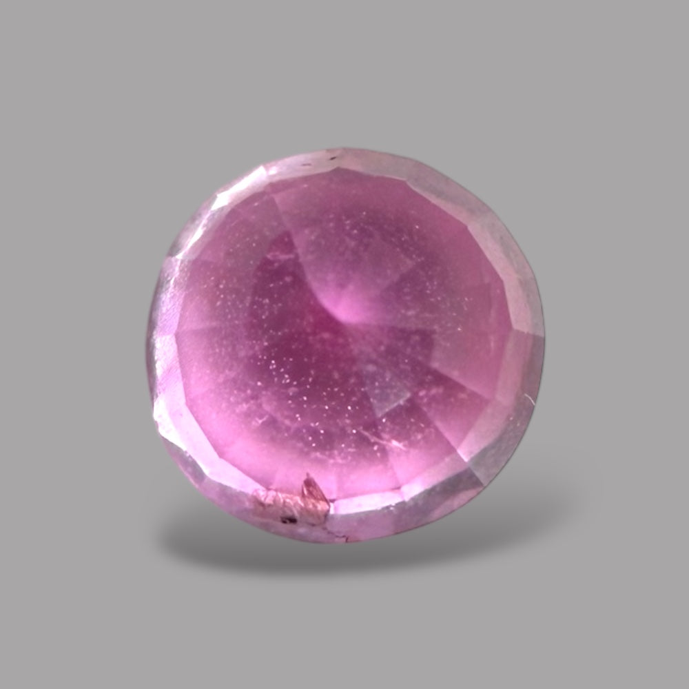 Round Cut Shape in Pink Sapphire Gemstone 0.78 Carats & 5 mm Size