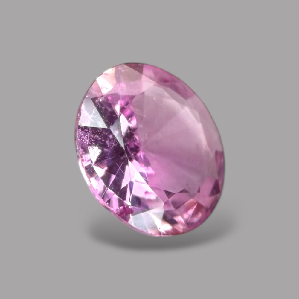 Round Cut Shape in Pink Sapphire Gemstone 0.36 Carats & 4.8 mm Size