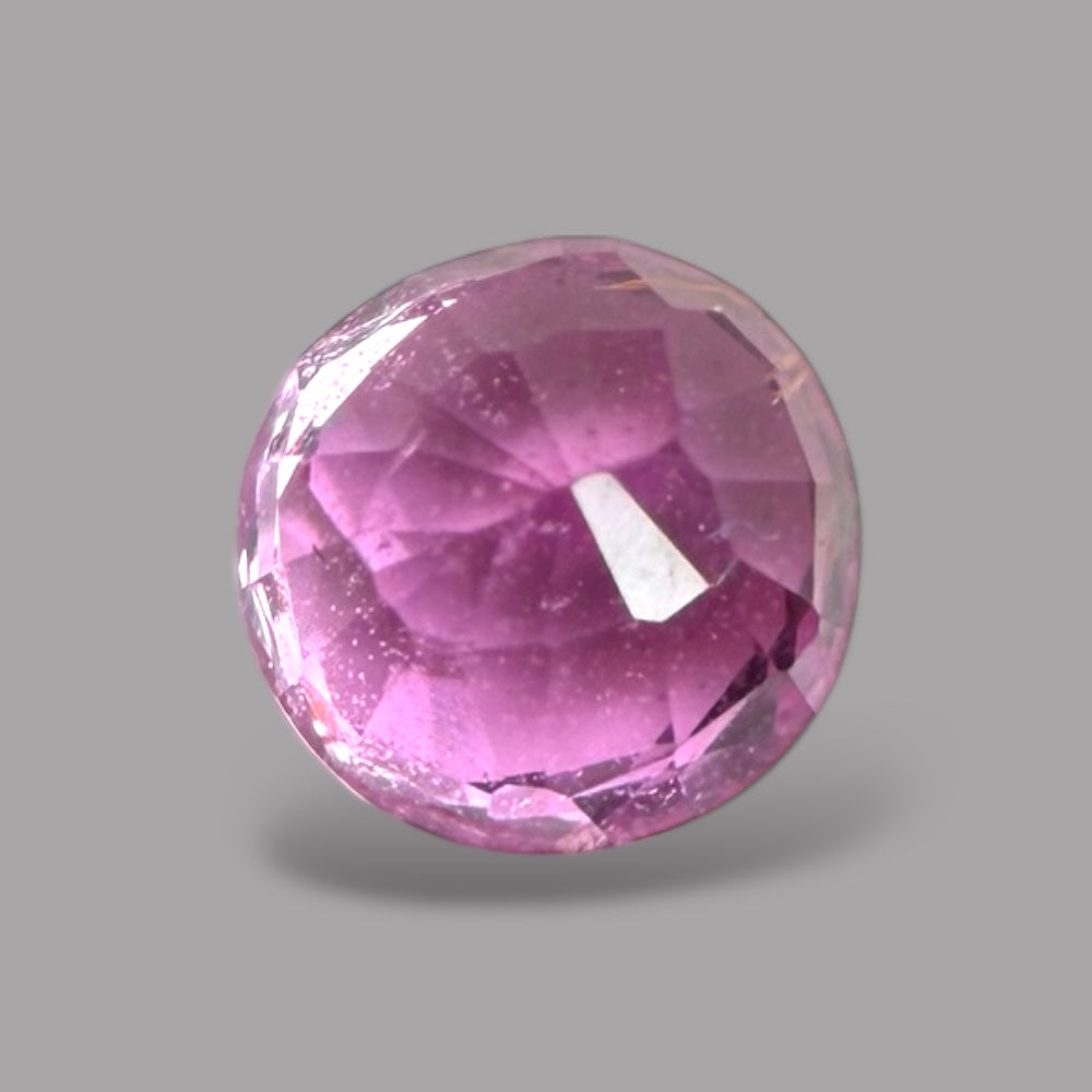 Round Cut Shape in Pink Sapphire Gemstone 0.65 Carats & 4.5 mm Size