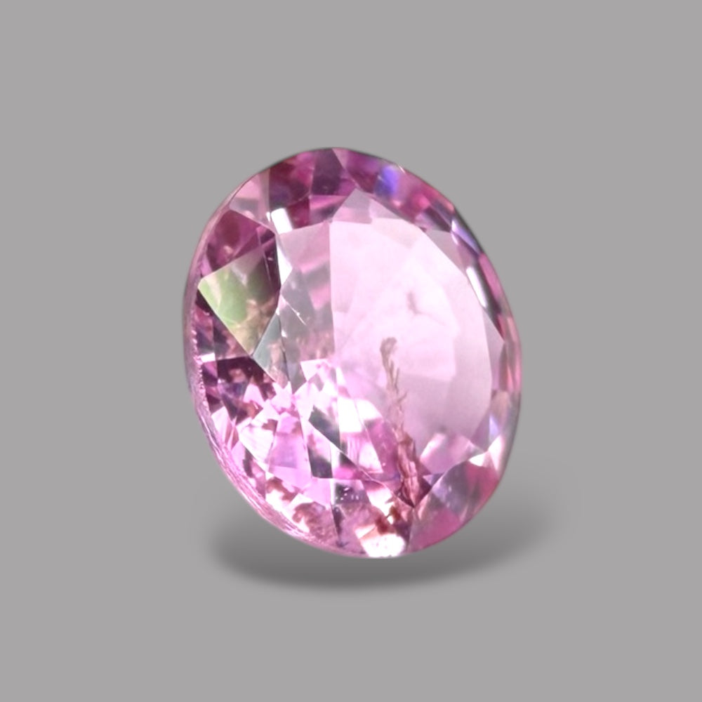 Round Cut Shape in Pink Sapphire Gemstone 0.56 Carats & 5.1 mm Size