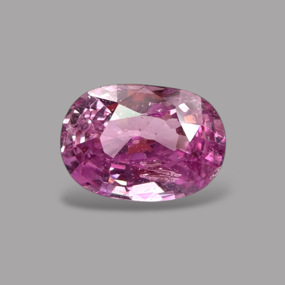 Oval Shape in Pink Sapphire Gemstone 1.16 Carats & 7.1 x 5 mm Size
