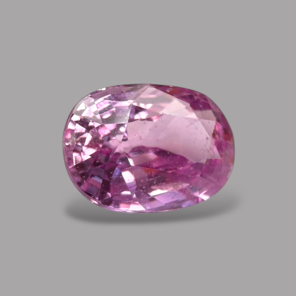 Oval Shape in Pink Sapphire Gemstone 1.16 Carats & 7.1 x 5 mm Size