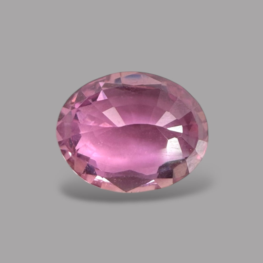 Oval Shape in Pink Sapphire Gemstone 1.07 Carats & 7.2 x 5.7 mm Size