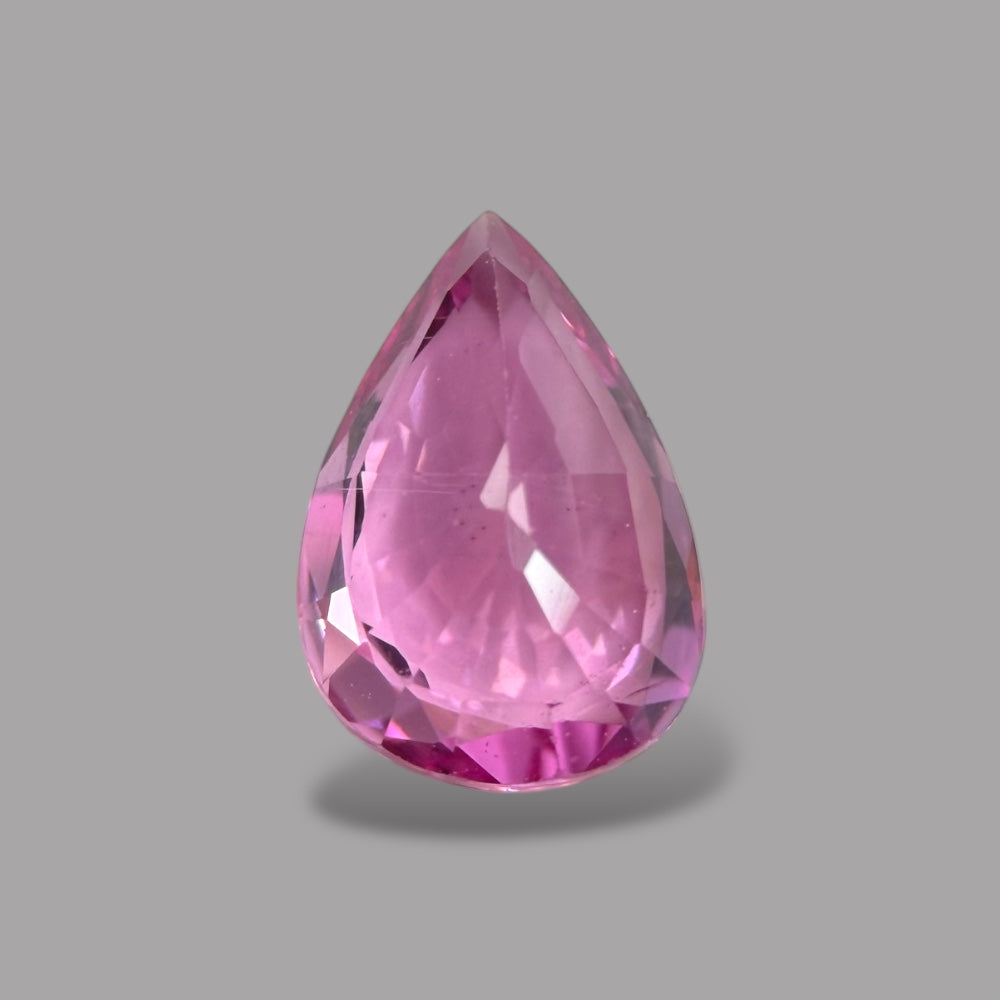 Pear Shape in Pink Sapphire Gemstone 0.80 Carats & 7.1 x 4.8 mm Size