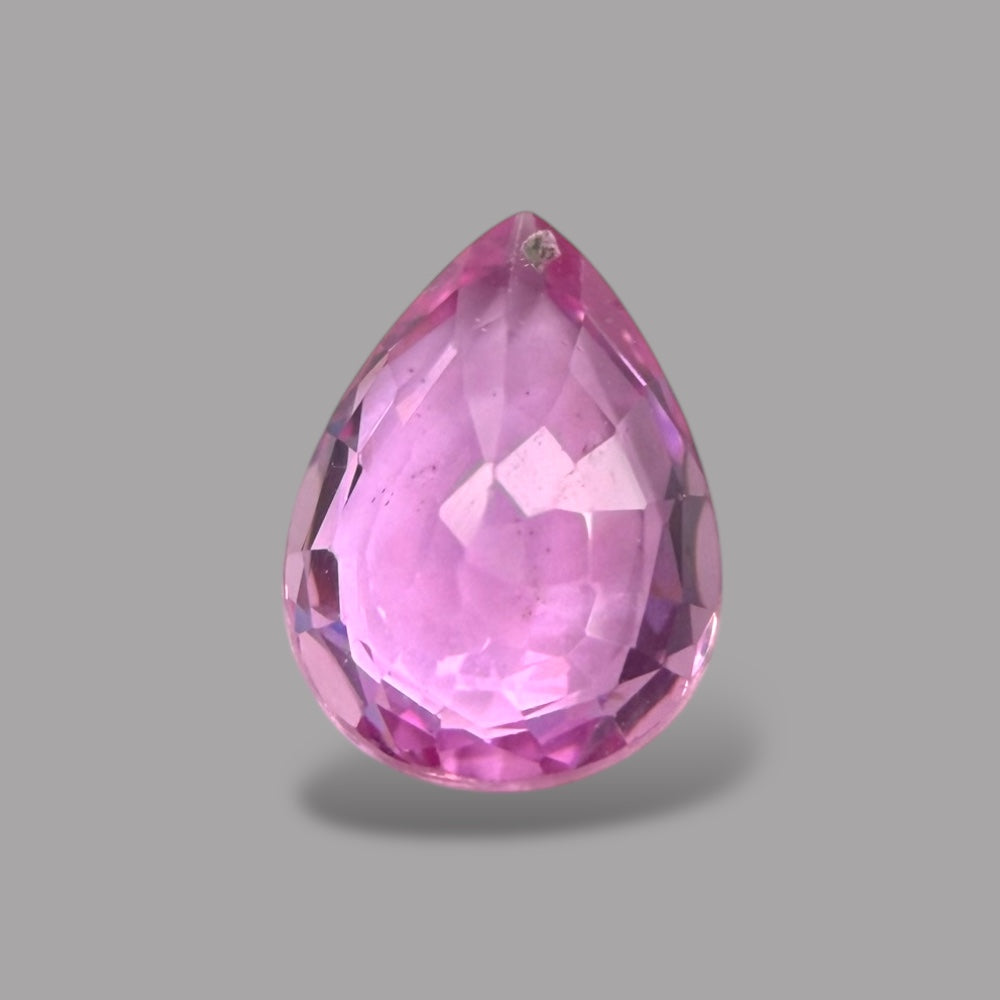 Pear Shape in Pink Sapphire Gemstone 0.86 Carats & 7 x 5.1 mm Size
