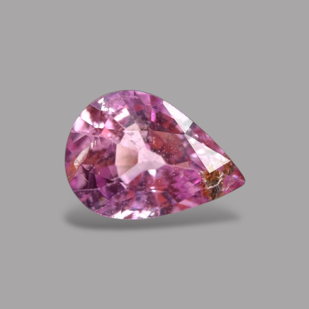 Pear Shape in Pink Sapphire Gemstone 0.84 Carats & 7.1 x 5.1 mm Size