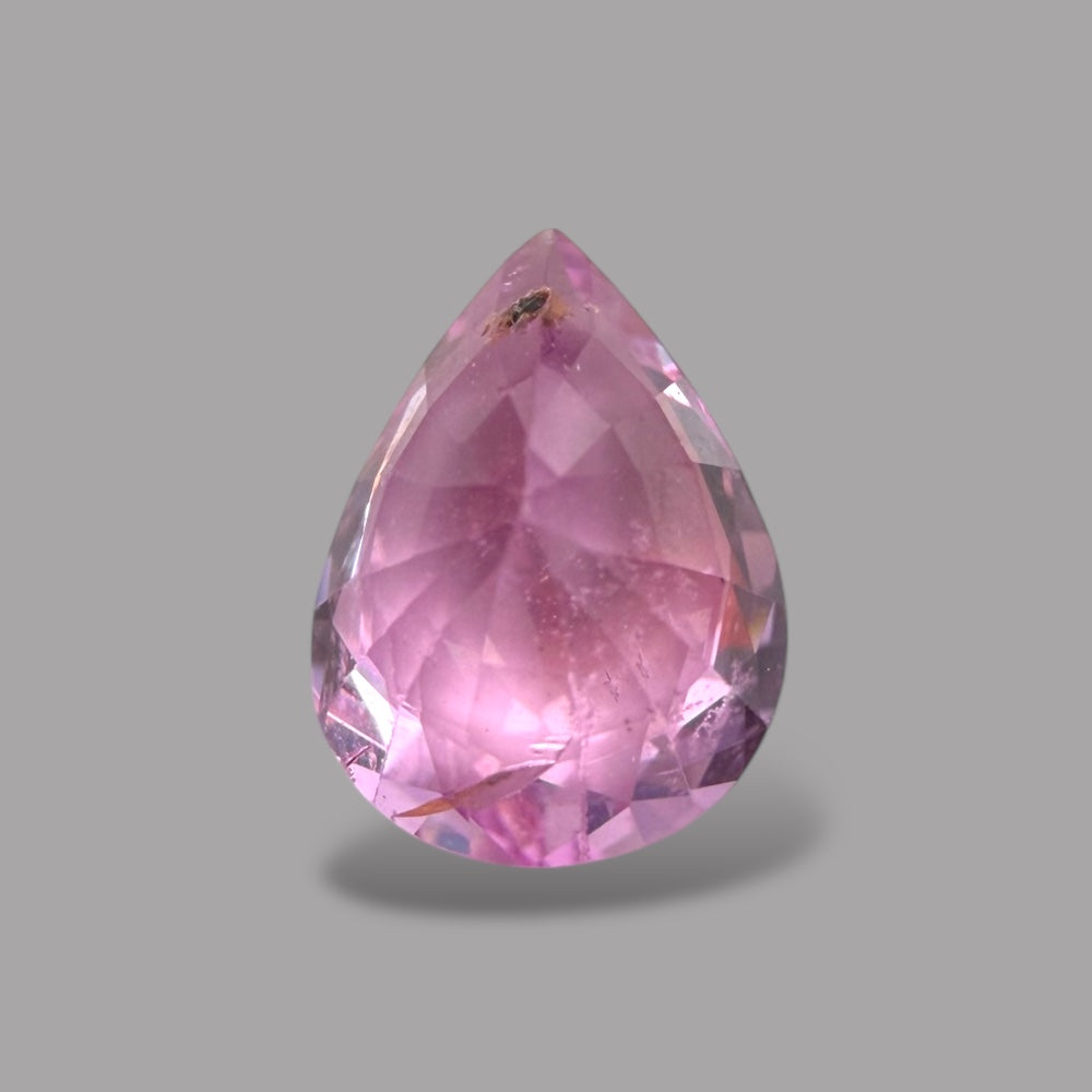 Pear Shape in Pink Sapphire Gemstone 0.84 Carats & 7.1 x 5.1 mm Size