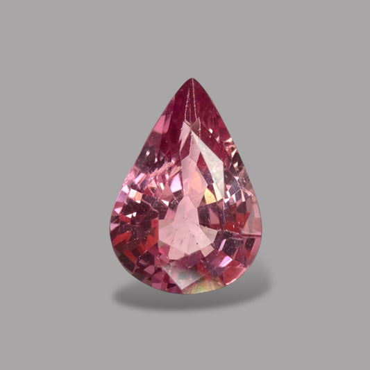 Pear Shape in Pink Sapphire Gemstone 0.75 Carats & 6.8 x 4.9 mm Size