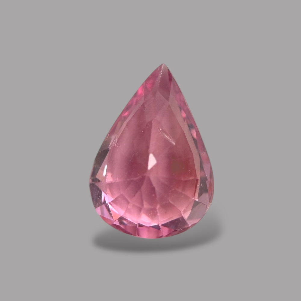 Pear Shape in Pink Sapphire Gemstone 0.75 Carats & 6.8 x 4.9 mm Size