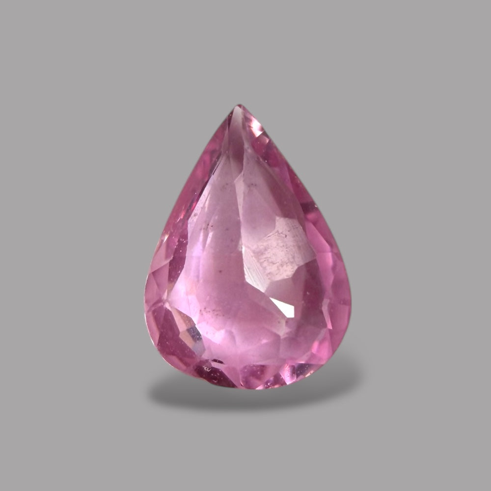 Pear Shape in Pink Sapphire Gemstone 0.55 Carats & 6.8 x 4.8 mm Size
