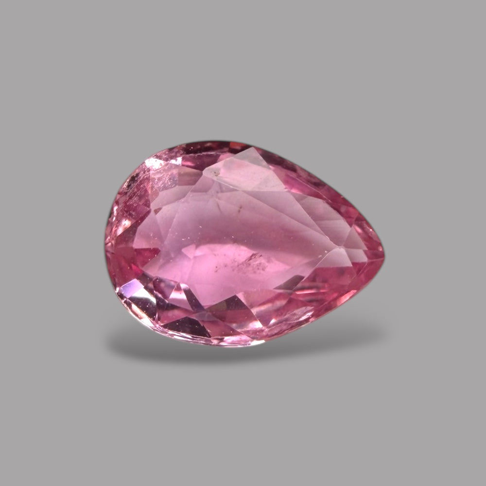 Pear Shape in Pink Sapphire Gemstone 0.88 Carats & 7 x 5.1 mm Size