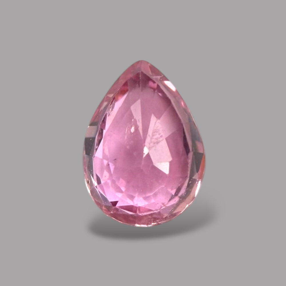 Pear Shape in Pink Sapphire Gemstone 0.88 Carats & 7 x 5.1 mm Size