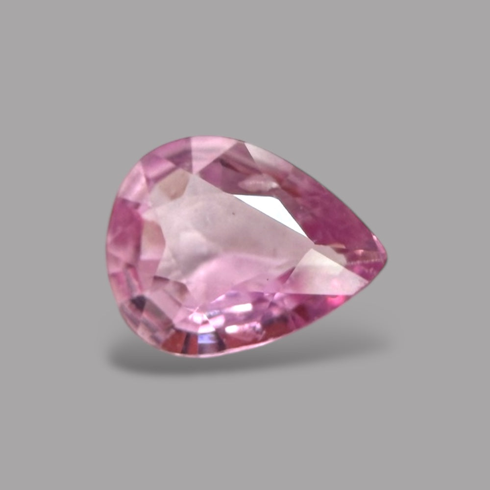 Pear Shape in Pink Sapphire Gemstone 0.38 Carats & 5.7 x 4.5 mm Size