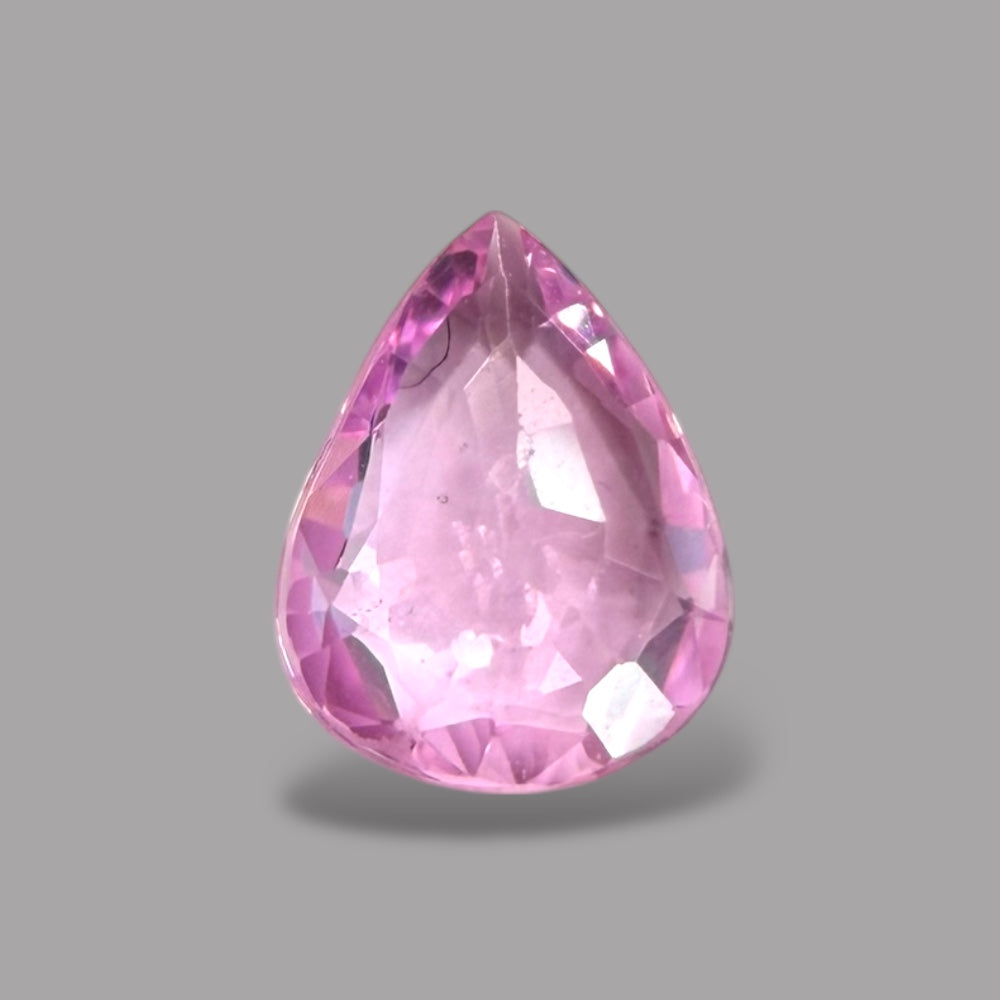 Pear Shape in Pink Sapphire Gemstone 0.57 Carats & 6.2 x 4.8 mm Size