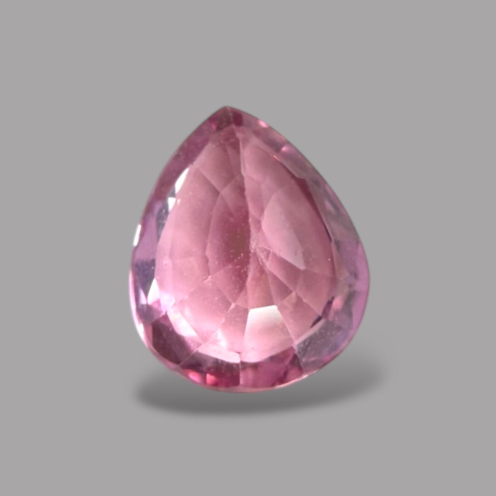 Pear Shape in Pink Sapphire Gemstone 0.72 Carats & 6.1 x 5 mm Size