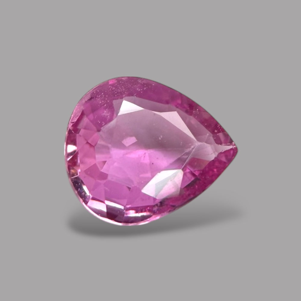 Pear Shape in Pink Sapphire Gemstone 0.47 Carats & 5.8 x 4.8 mm Size