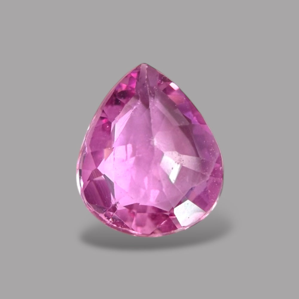 Pear Shape in Pink Sapphire Gemstone 0.47 Carats & 5.8 x 4.8 mm Size