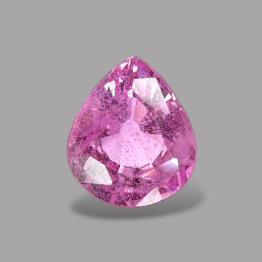 Pear Shape in Pink Sapphire Gemstone 0.60 Carats & 5.5 x 4.7 mm Size