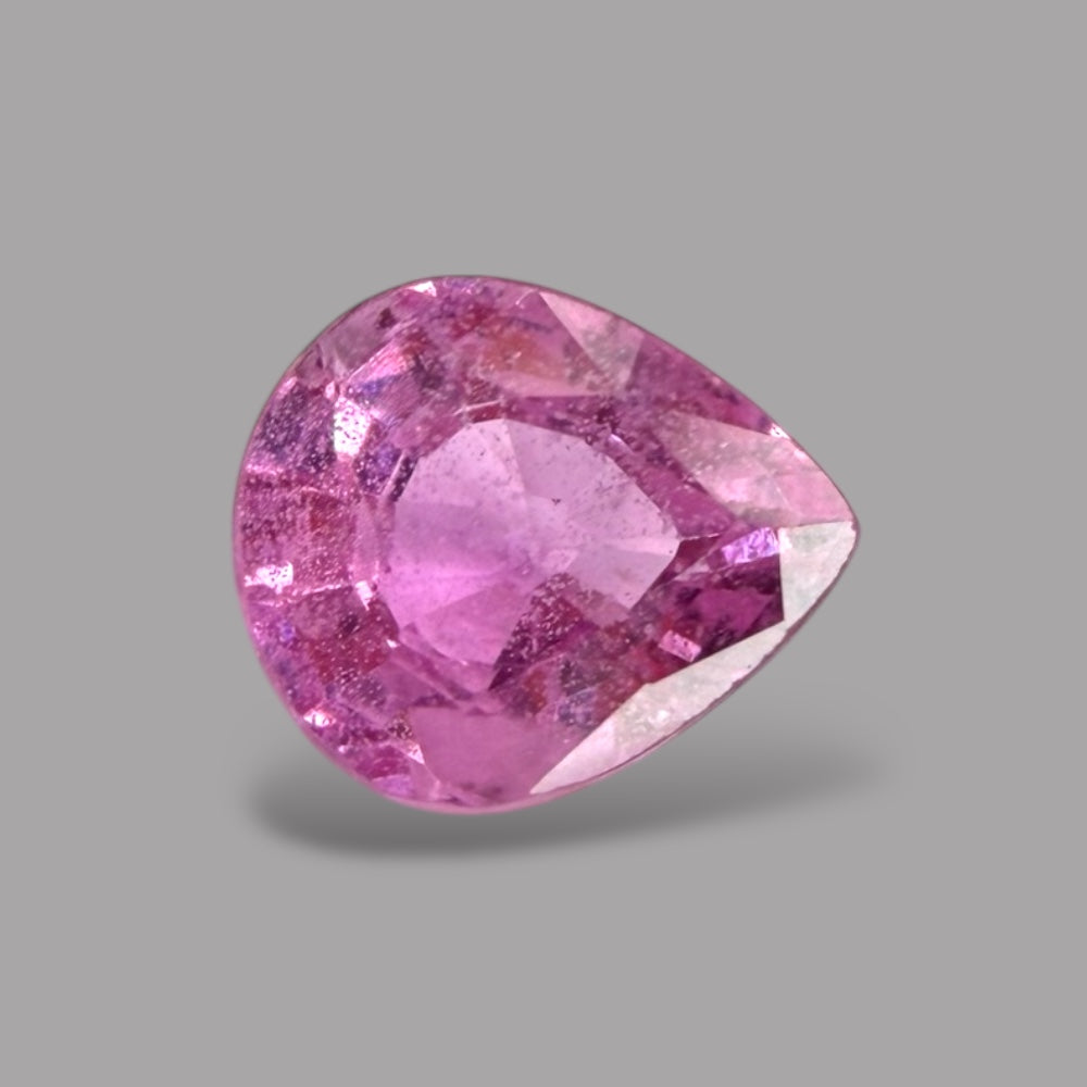 Pear Shape in Pink Sapphire Gemstone 0.60 Carats & 5.5 x 4.7 mm Size