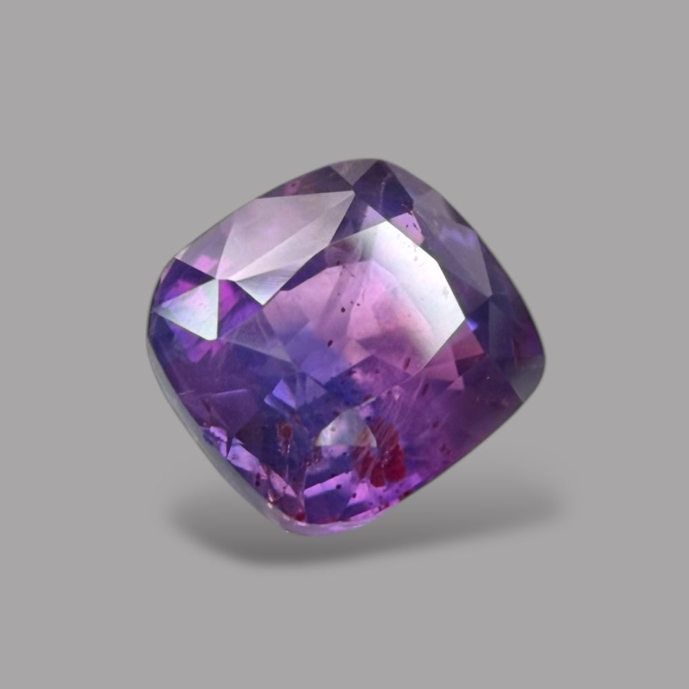 Cushion Cut Shape in Purple Sapphire Gemstone 1.53 Carats & 6.3 x 5.7 mm Size