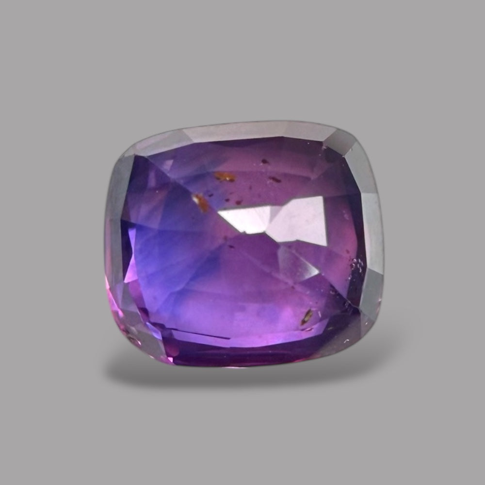 Cushion Cut Shape in Purple Sapphire Gemstone 1.53 Carats & 6.3 x 5.7 mm Size